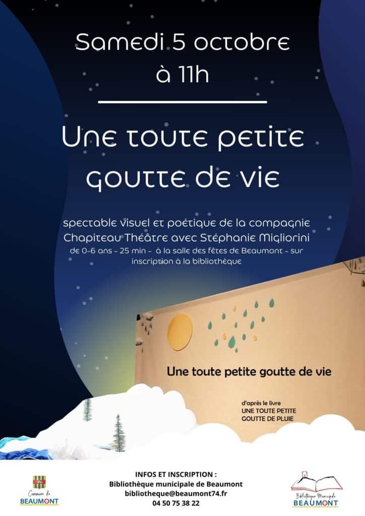 AfficheSpectacleToutePetiteGoutteVie