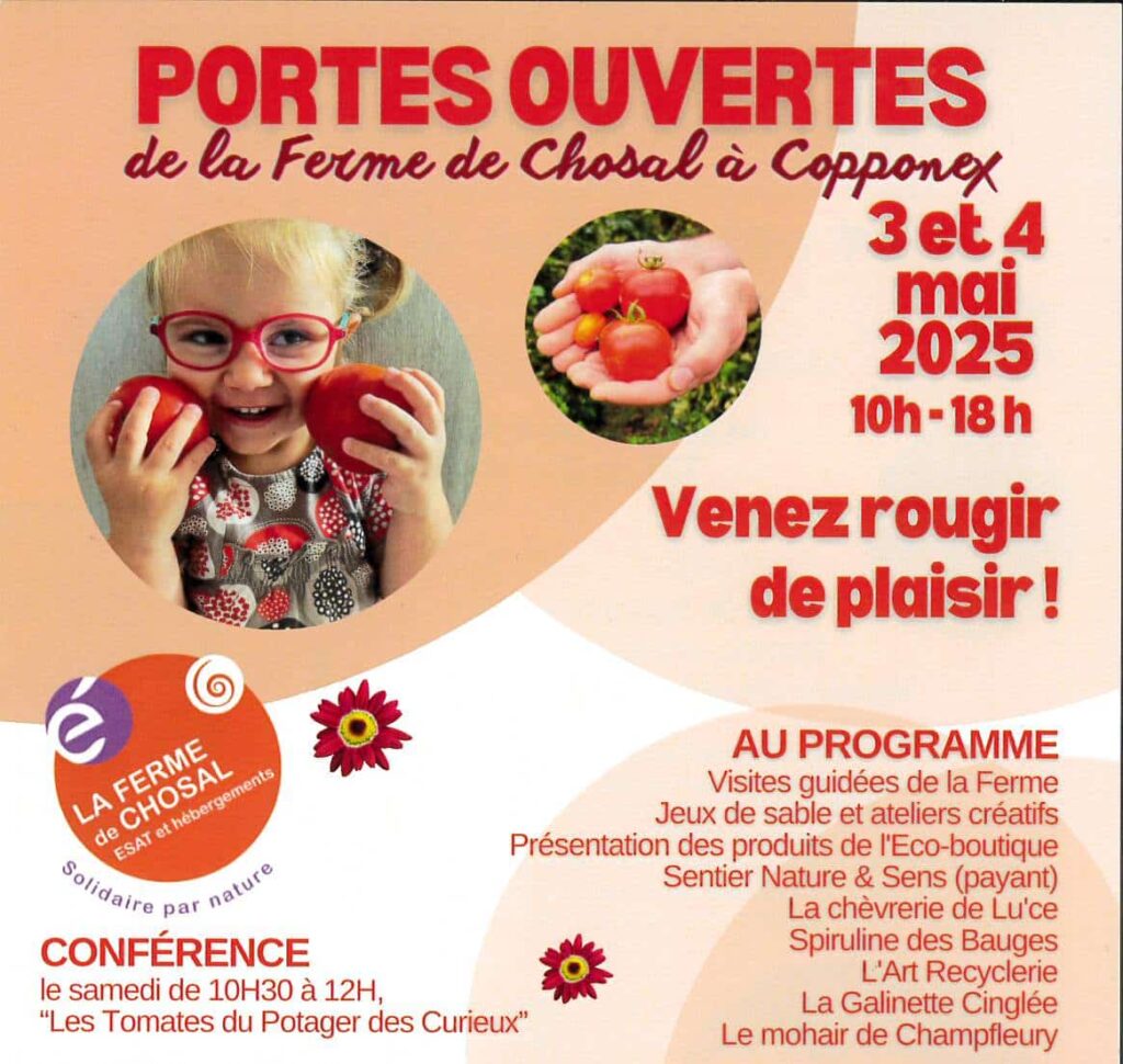 Portes ouvertes chosal 3-4 mai 1