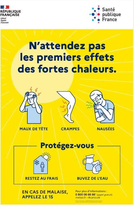 Affiche canicule 2026