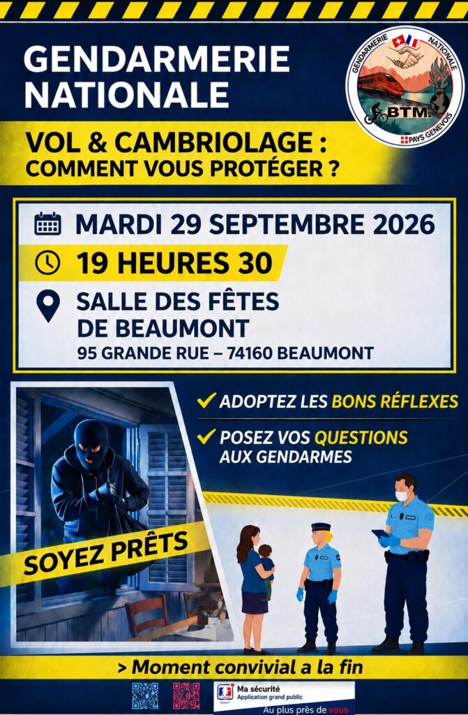 FLYER BEAUMONT gendarmerie